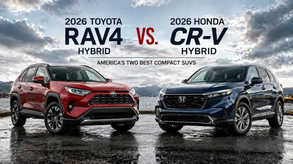 2026 Toyota RAV4 Hybrid vs Honda CR-V Hybrid