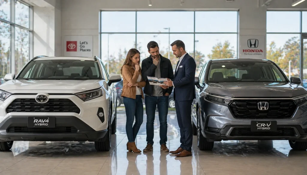 2026 Toyota RAV4 Hybrid vs Honda CR-V Hybrid