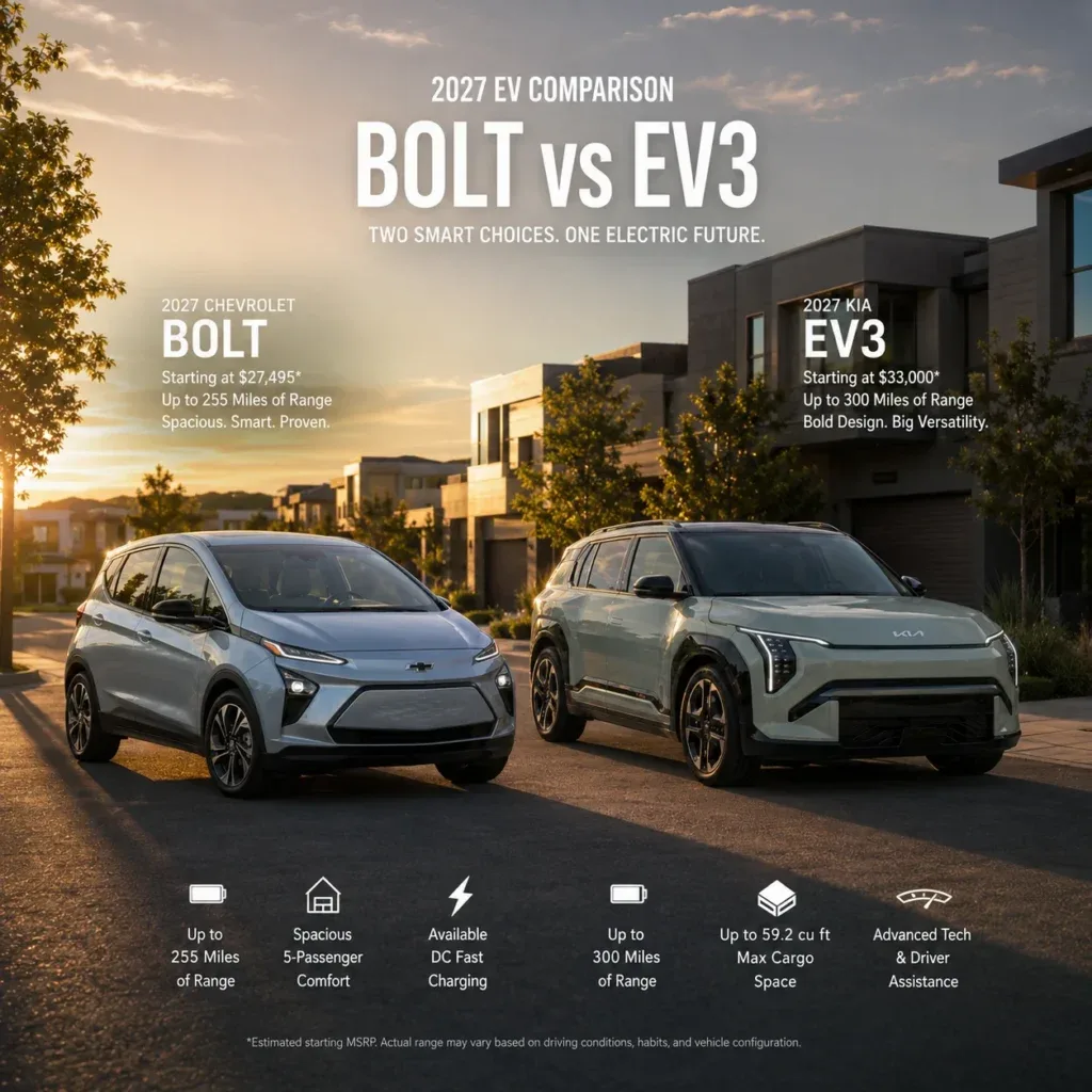 Kia EV3 vs Chevy Bolt