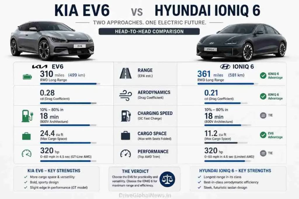 Kia EV6 vs Hyundai Ioniq 6