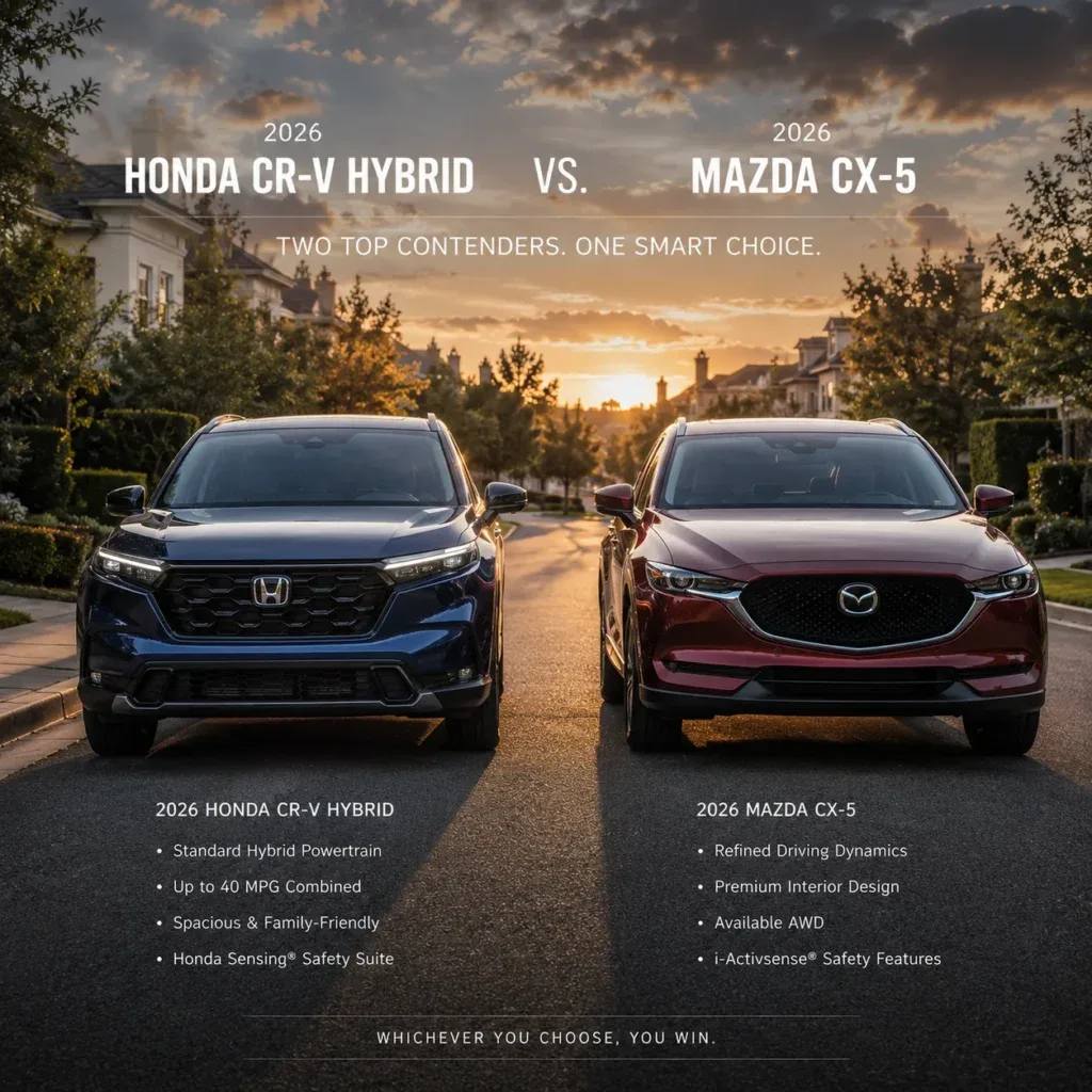 Honda CR-V Hybrid vs Mazda CX-5