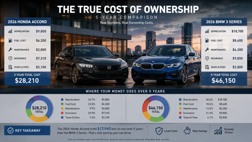 Honda Accord vs BMW 3 Series