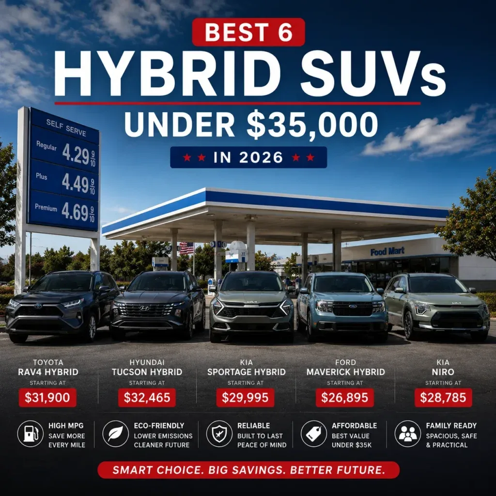 Best Hybrid SUVs Under $35,000 in 2026