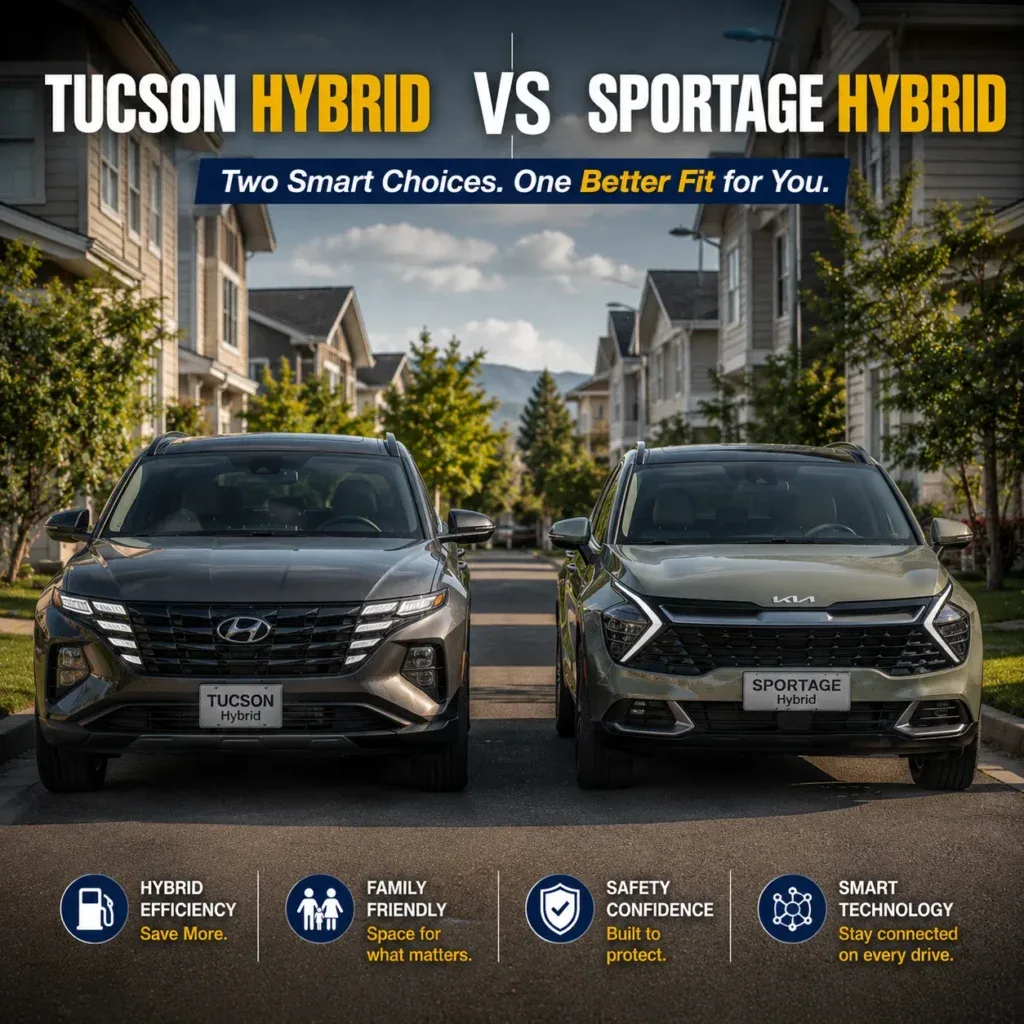 Hyundai Tucson Hybrid vs Kia Sportage Hybrid