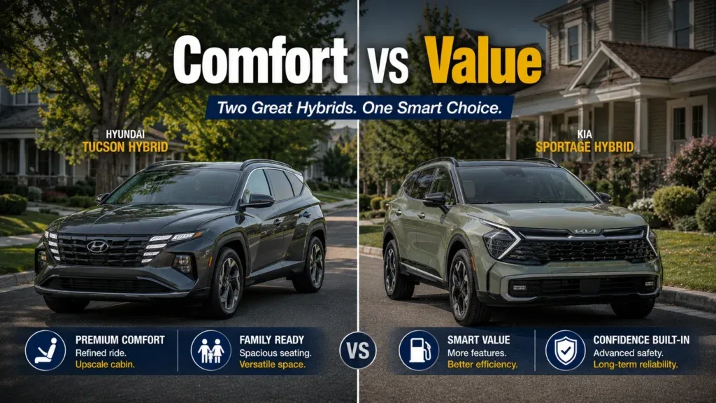Hyundai Tucson Hybrid vs Kia Sportage Hybrid