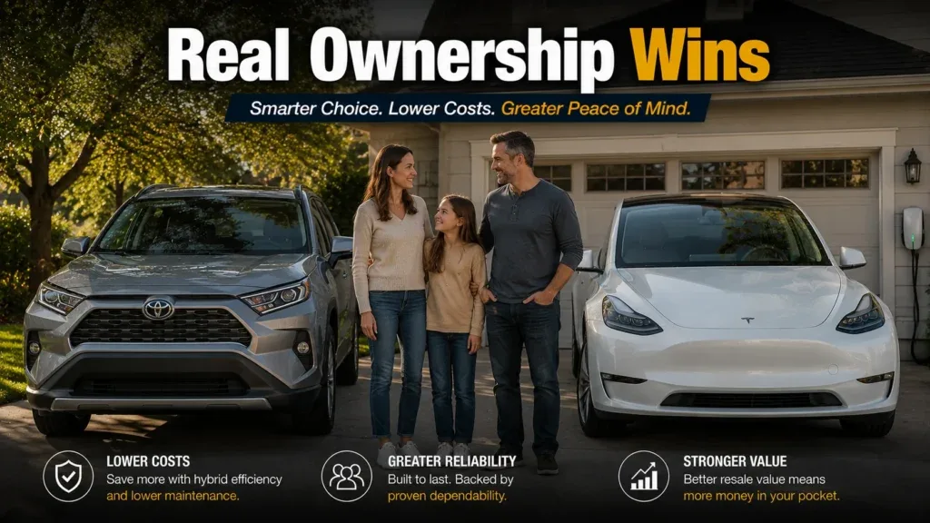 RAV4 Hybrid vs Tesla Model Y