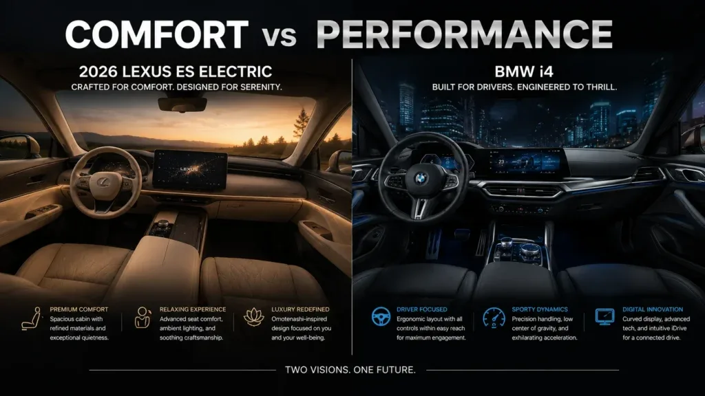 2026 Lexus ES Electric vs BMW i4
