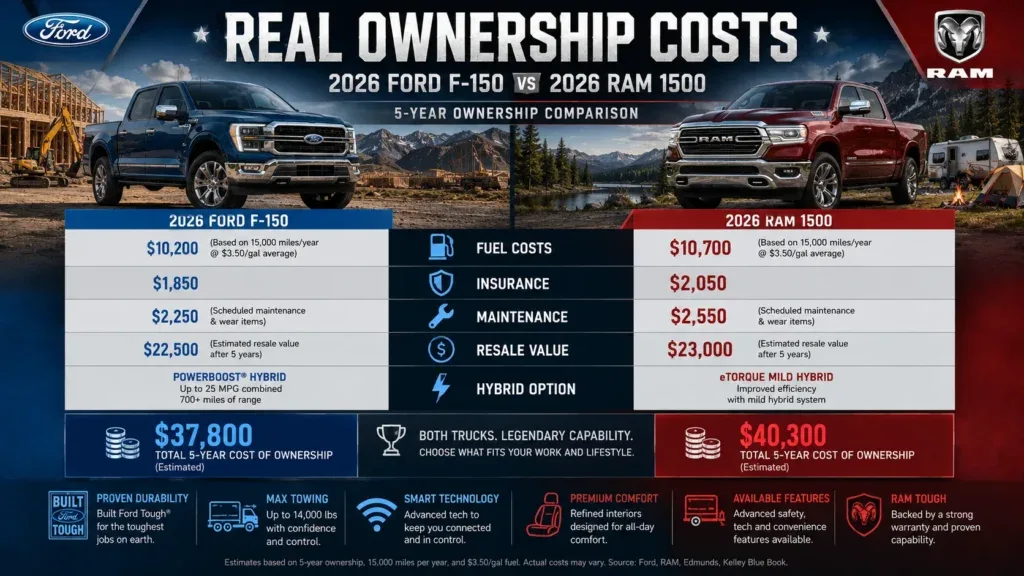 Ford F-150 vs Ram 1500