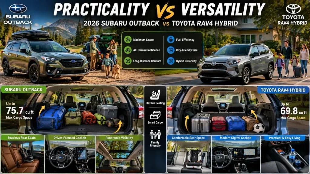 Subaru Outback vs Toyota RAV4 Hybrid