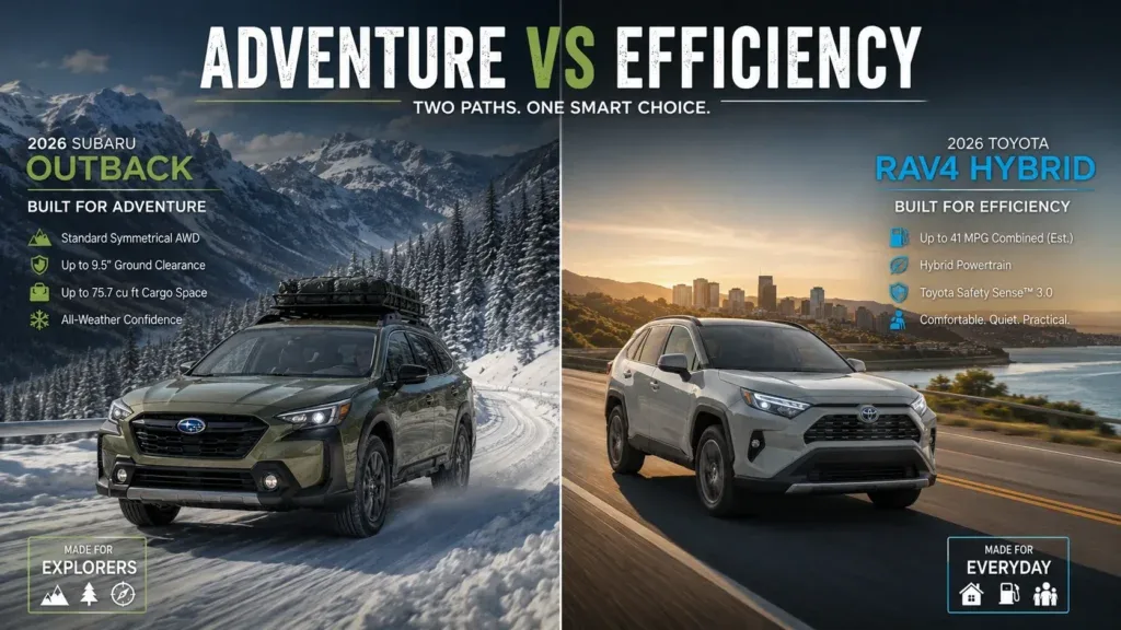 Subaru Outback vs Toyota RAV4 Hybrid