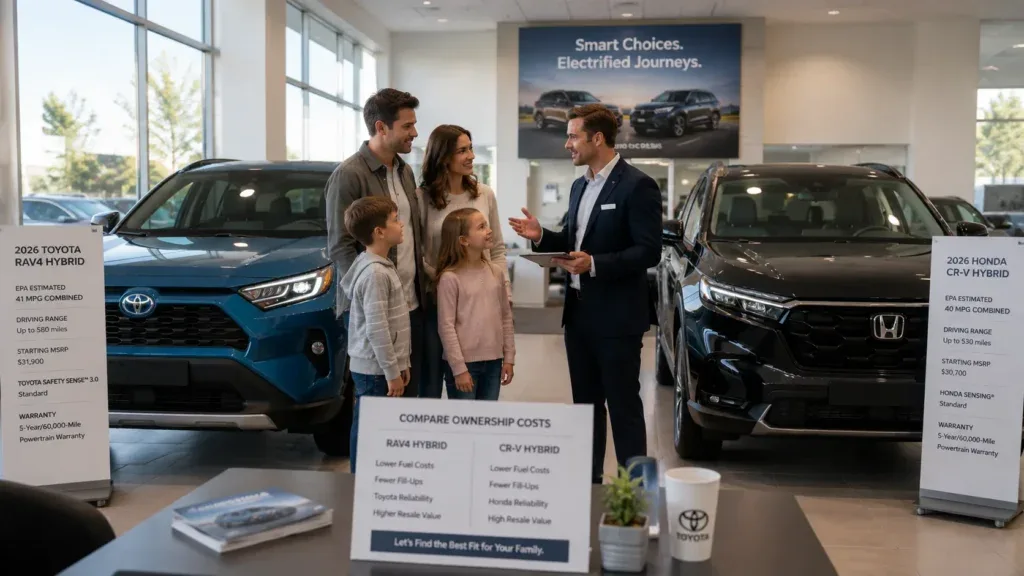 Toyota RAV4 Hybrid vs Honda CR-V Hybrid 2026