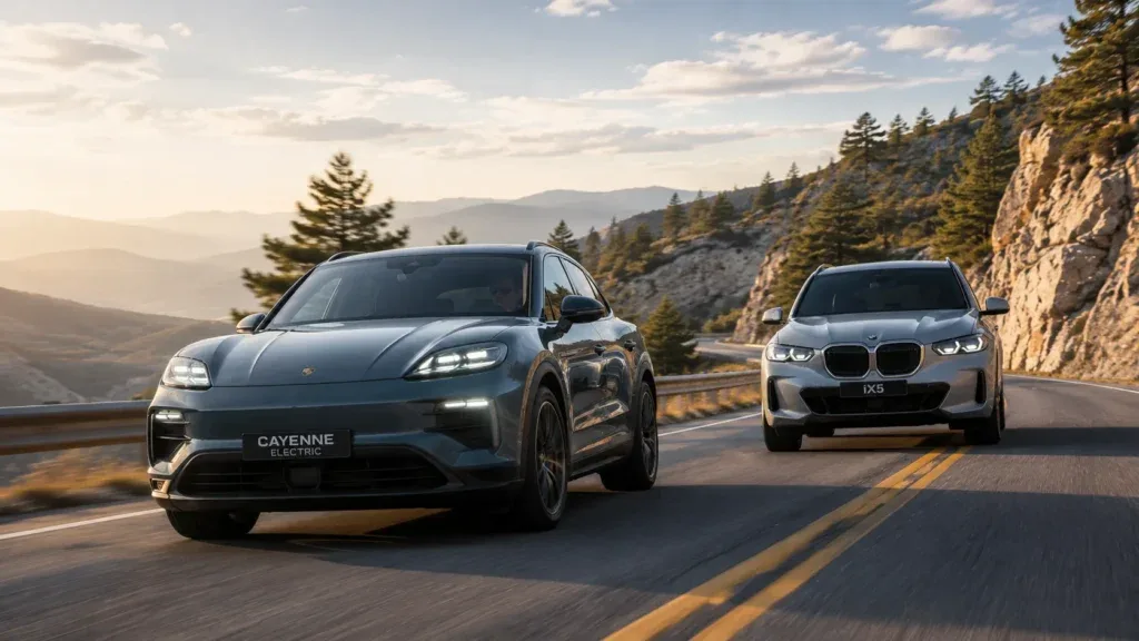 2026 Porsche Cayenne Electric vs BMW iX5