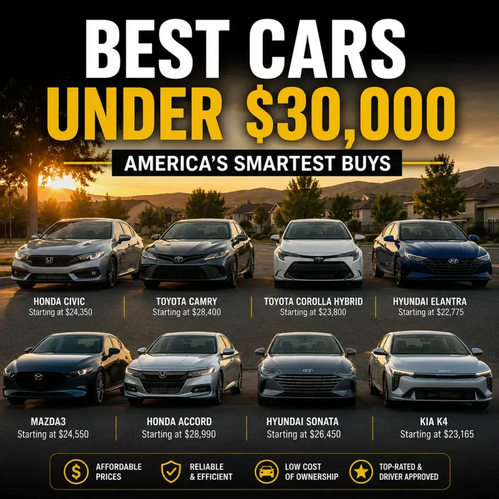 Best Cars Under $30,000