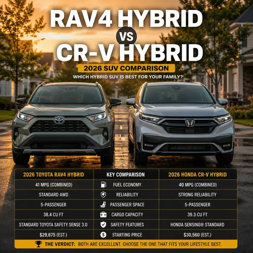 Toyota RAV4 Hybrid vs Honda CR-V Hybrid