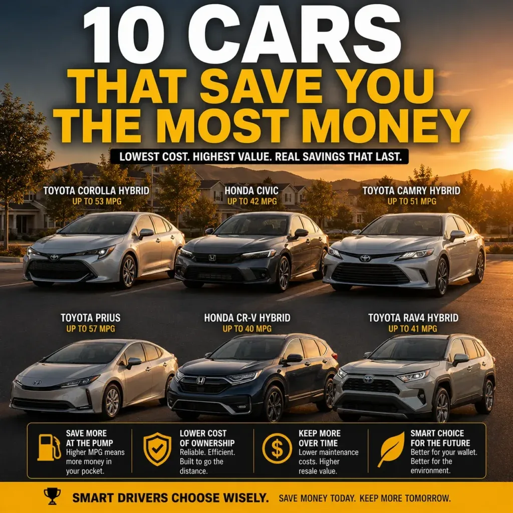 10 Cars That Save More Money