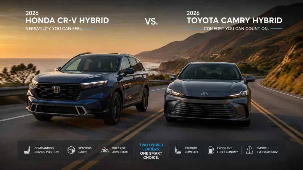 Honda CR-V Hybrid vs Toyota Camry Hybrid