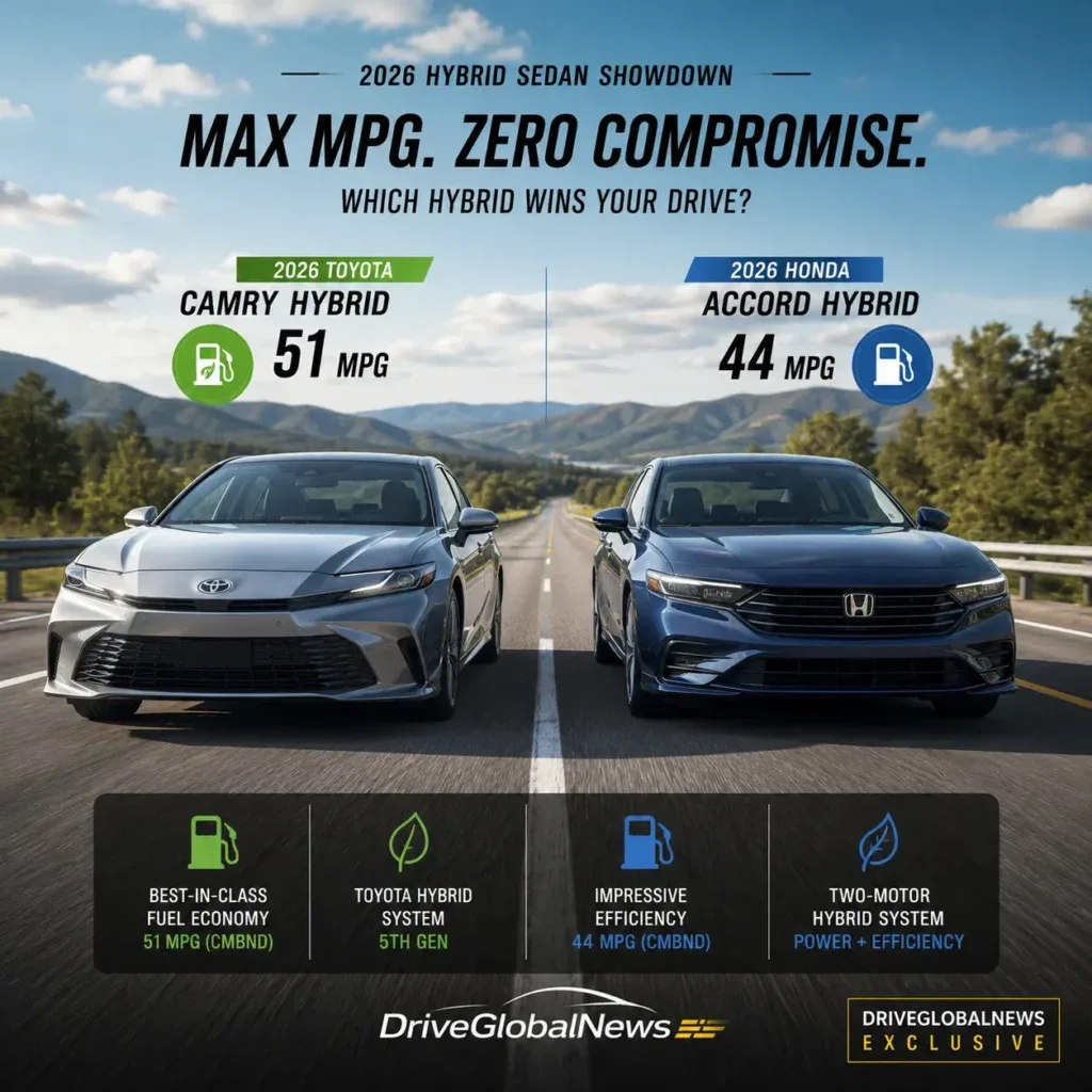 Toyota Camry Hybrid vs Honda Accord Hybrid