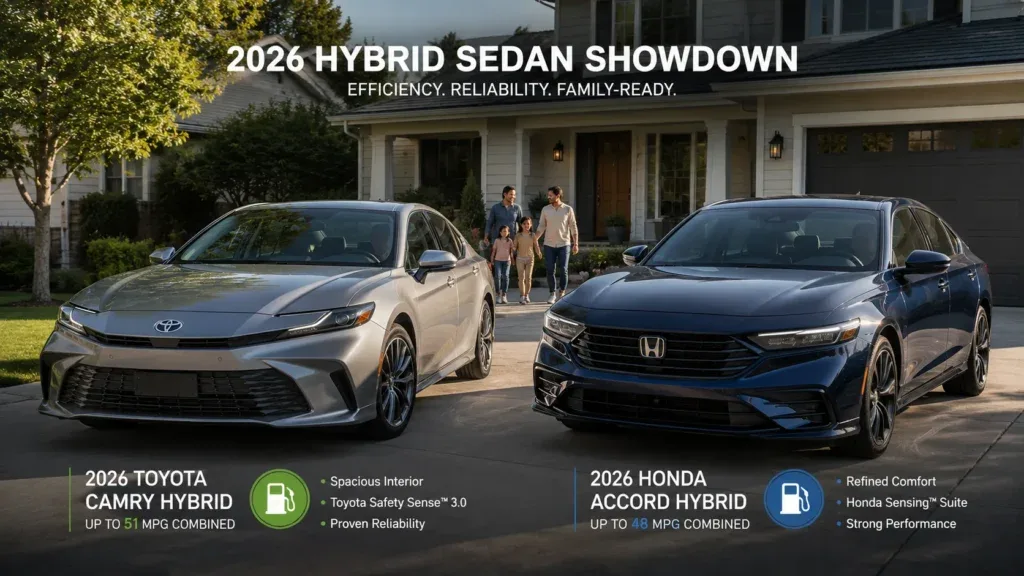 Toyota Camry Hybrid vs Honda Accord Hybrid