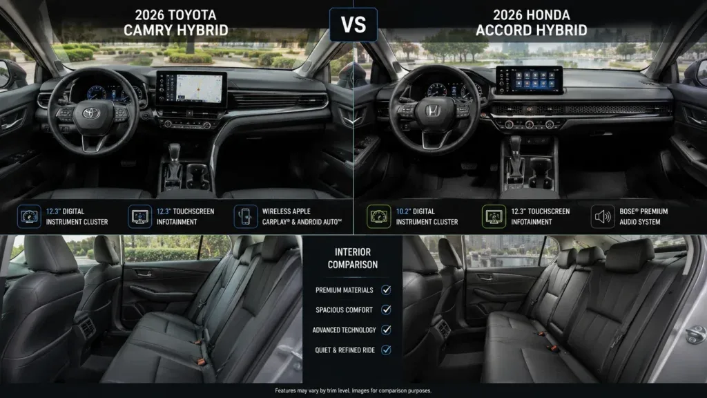 Toyota Camry Hybrid vs Honda Accord Hybrid