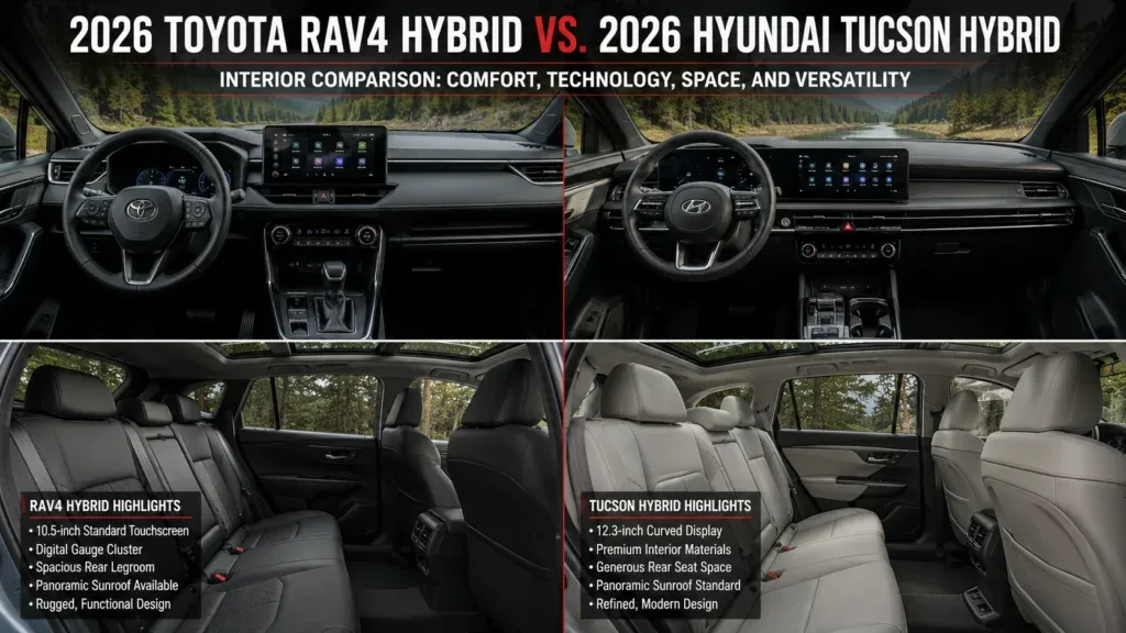 Toyota RAV4 Hybrid vs Hyundai Tucson Hybrid 2026