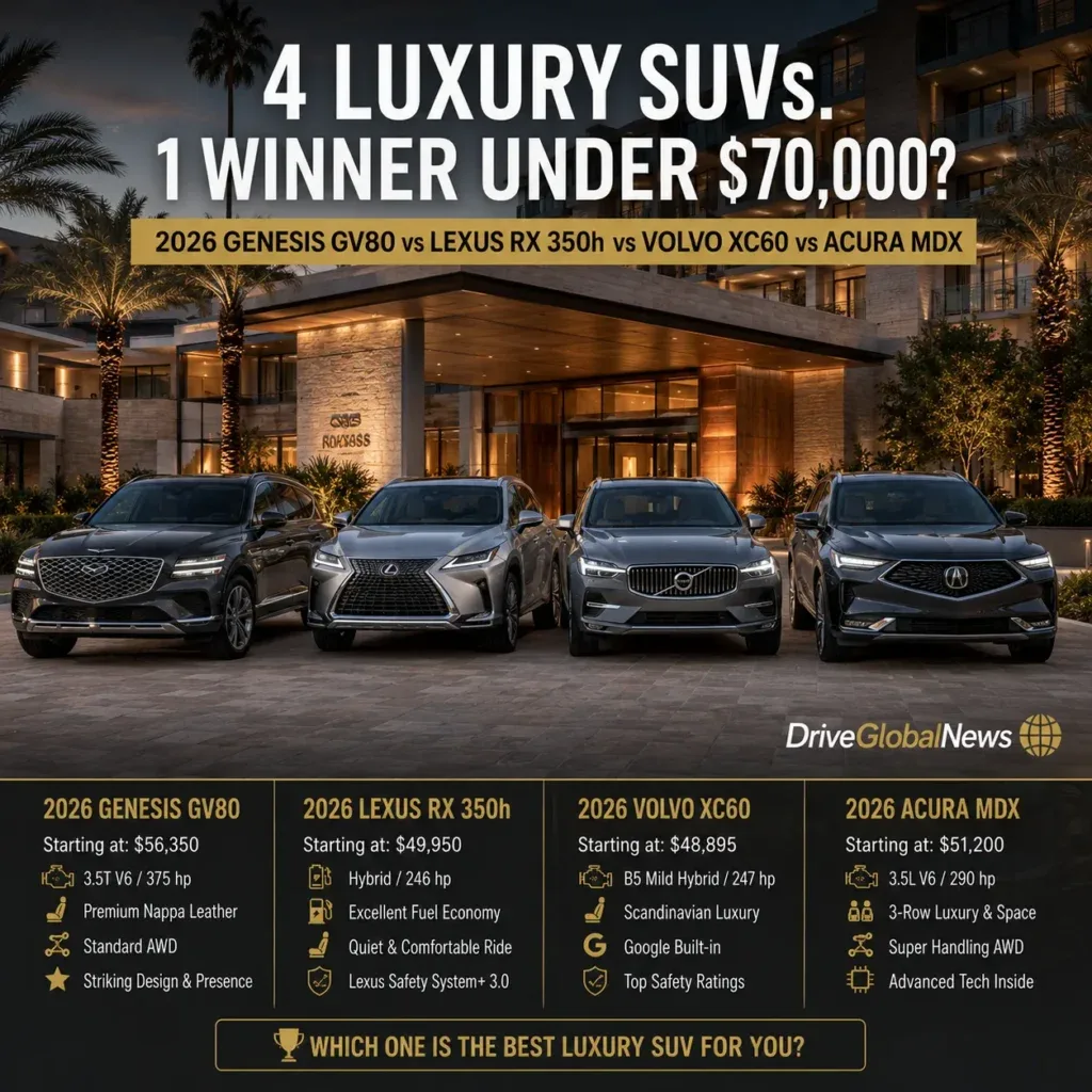 Best Luxury SUVs Under $70,000
