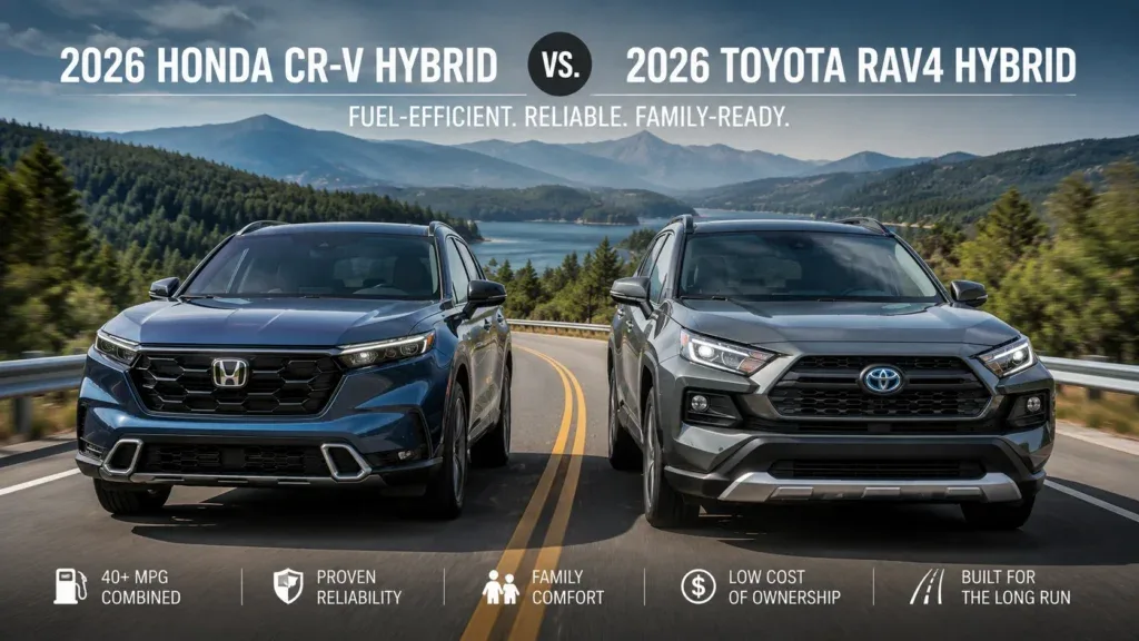 Honda CR-V Hybrid vs Toyota RAV4 Hybrid 2026