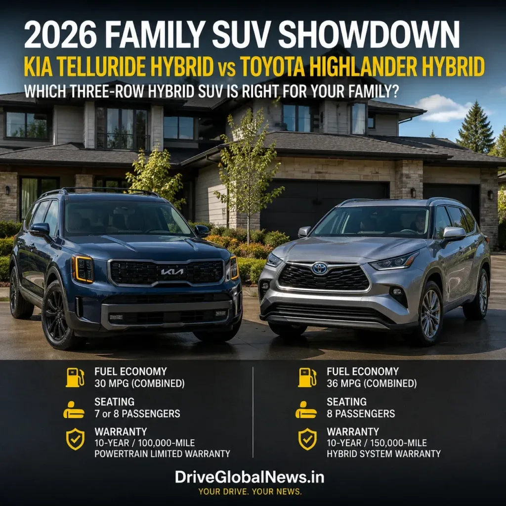 Kia Telluride Hybrid vs Toyota Highlander Hybrid