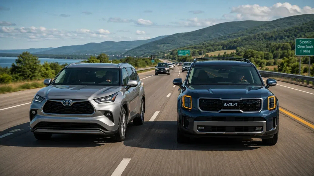 Kia Telluride Hybrid vs Toyota Highlander Hybrid