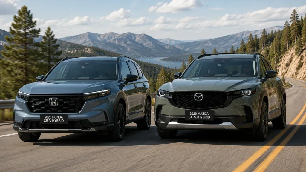 Honda CR-V Hybrid vs Mazda CX-50 Hybrid 2026