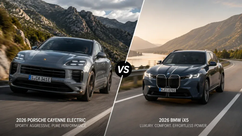 2026 Porsche Cayenne Electric vs BMW iX5
