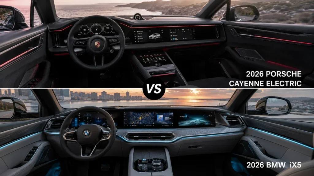 2026 Porsche Cayenne Electric vs BMW iX5