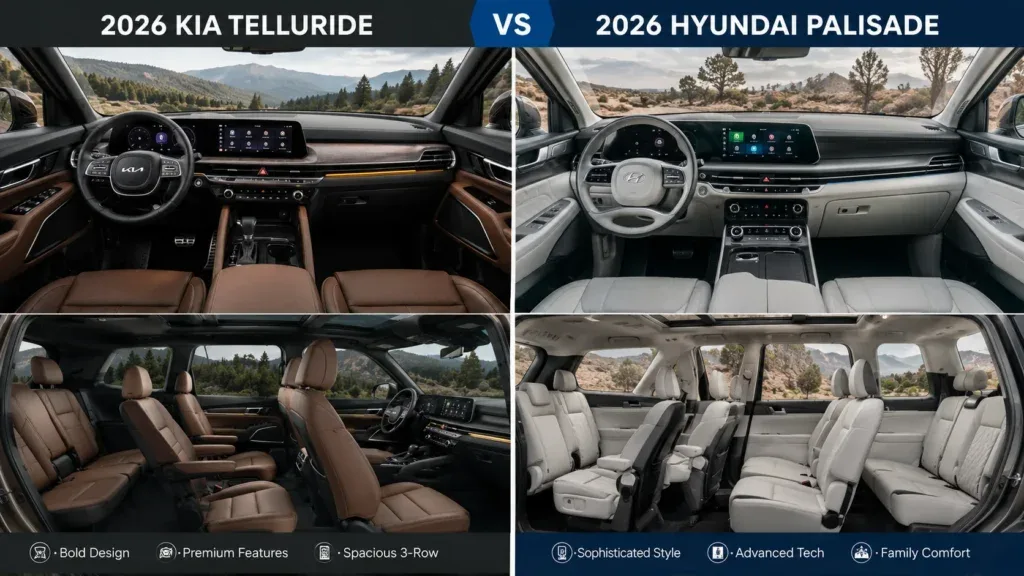 Kia Telluride vs Hyundai Palisade 2026