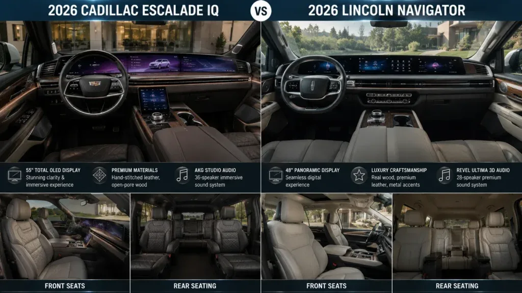 2026 Cadillac Escalade IQ vs Lincoln Navigator