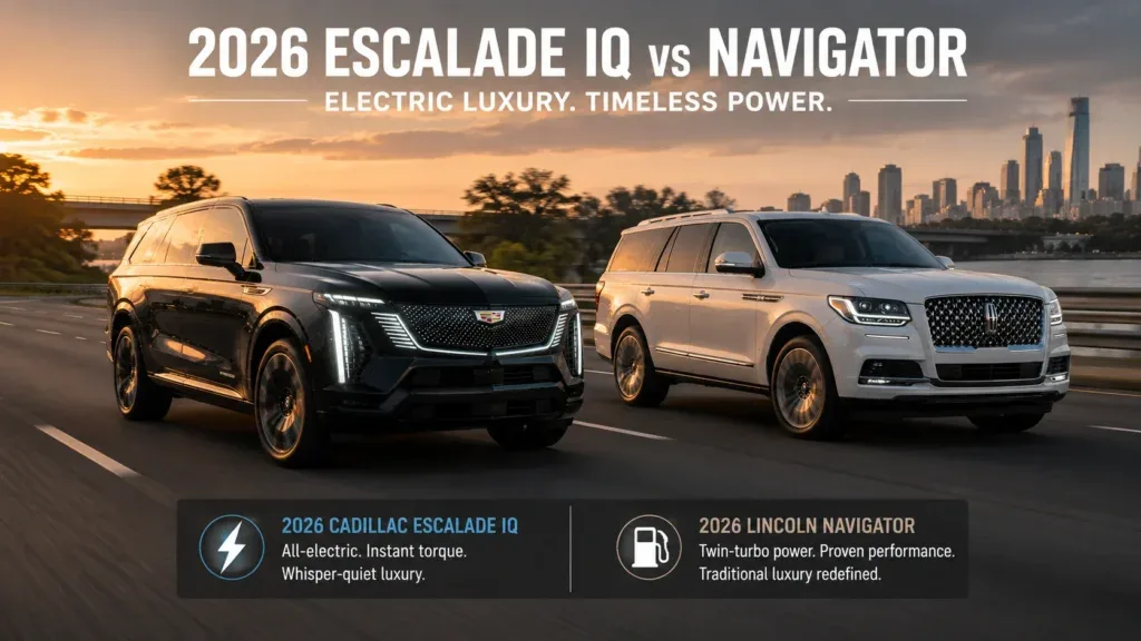 2026 Cadillac Escalade IQ vs Lincoln Navigator