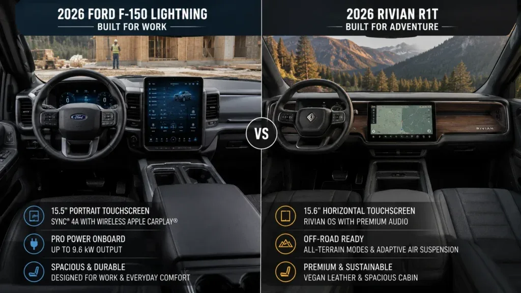 Ford F-150 Lightning vs Rivian R1T