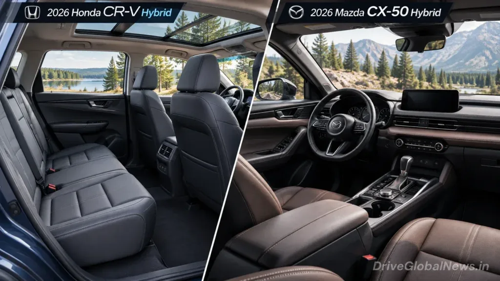 Honda CR-V Hybrid vs Mazda CX-50 Hybrid 2026