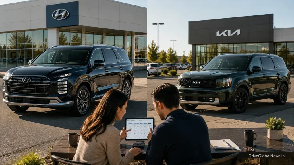 Kia Telluride Hybrid vs Hyundai Palisade Hybrid 2026