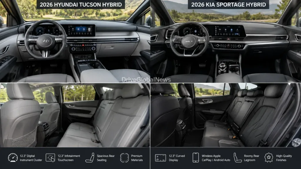Hyundai Tucson Hybrid vs Kia Sportage Hybrid