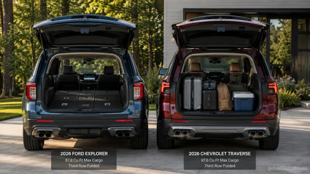 Ford Explorer vs Chevrolet Traverse 2026