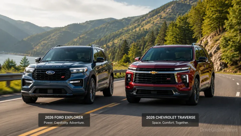 Ford Explorer vs Chevrolet Traverse 2026
