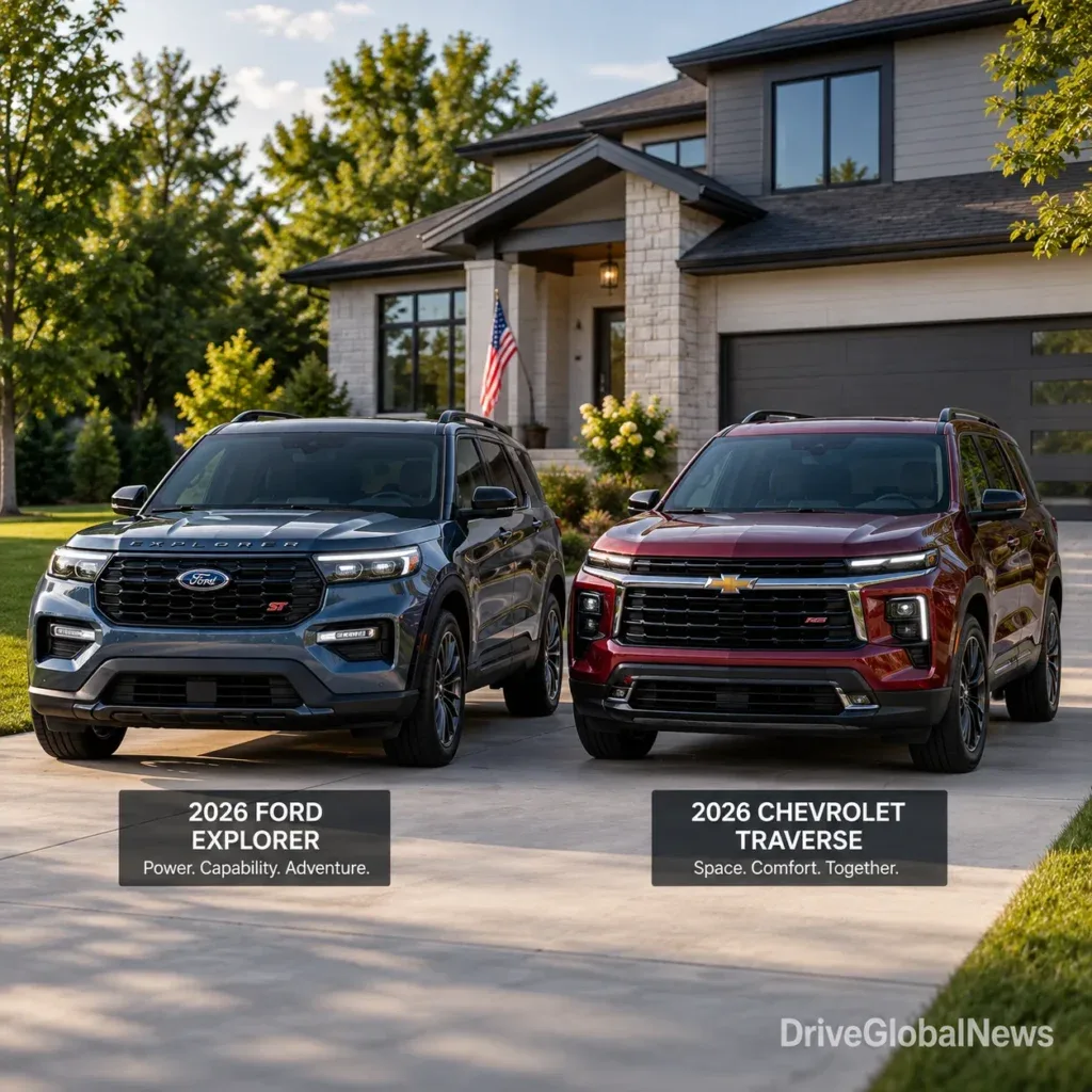 Ford Explorer vs Chevrolet Traverse 2026