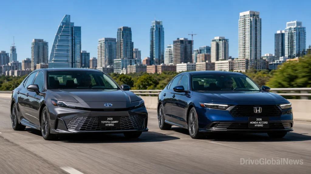 Toyota Camry Hybrid vs Honda Accord Hybrid 2026