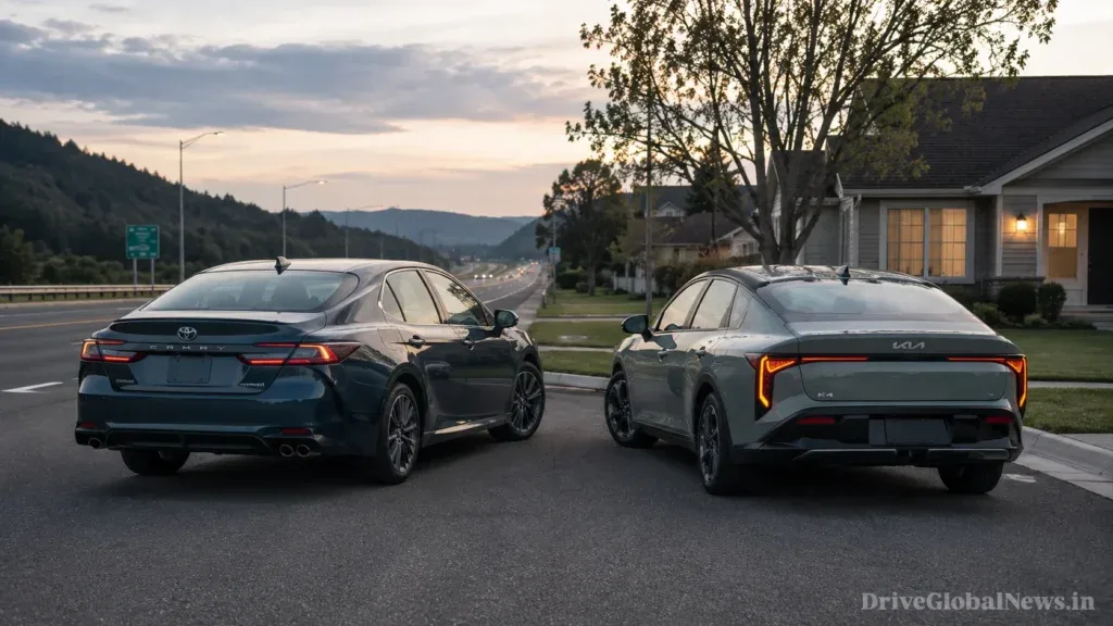 Toyota Camry Hybrid vs Kia K4 2026