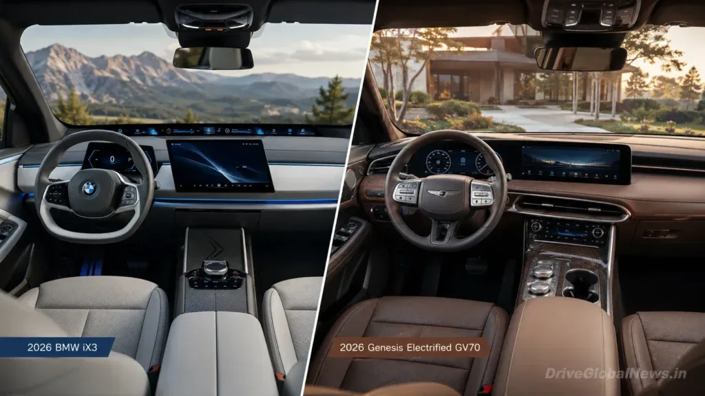 2026 BMW iX3 vs Genesis GV70