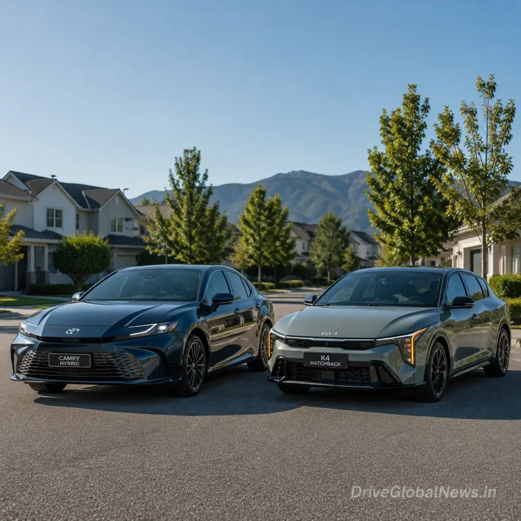 Toyota Camry Hybrid vs Kia K4 Hatchback